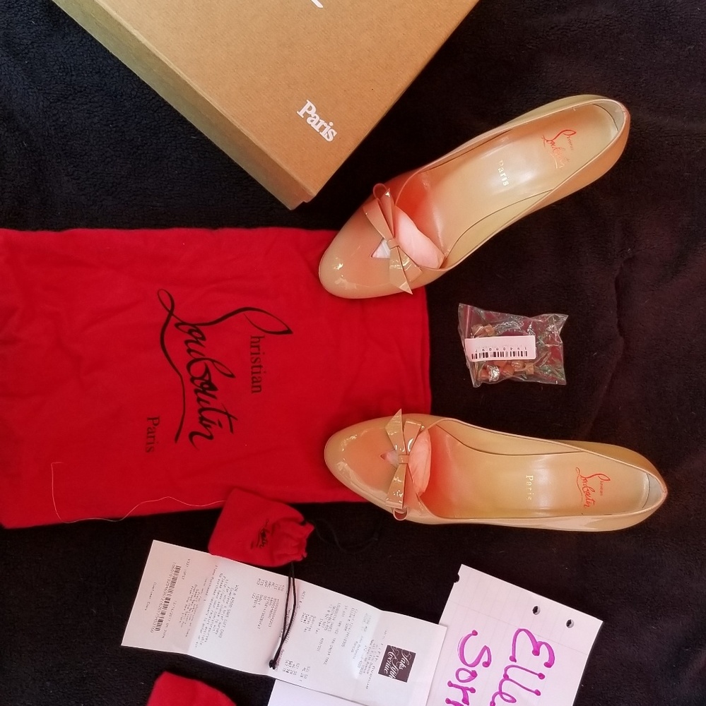 Christian Louboutin Size 41 Nude Vinodo 85mm pump